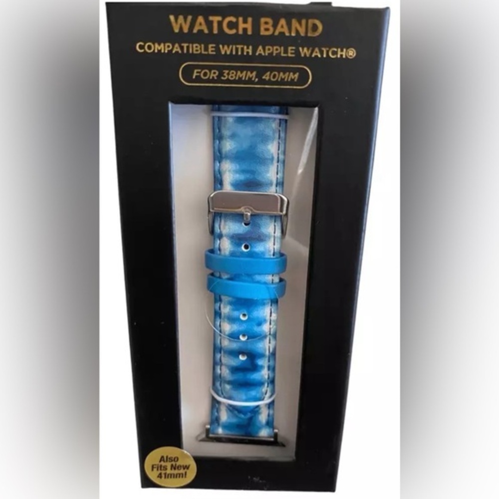 2 of 3 Sol-Light Watch Band NWT Unisex Jewelry Bracelet Style‎ Blue Tye Dye